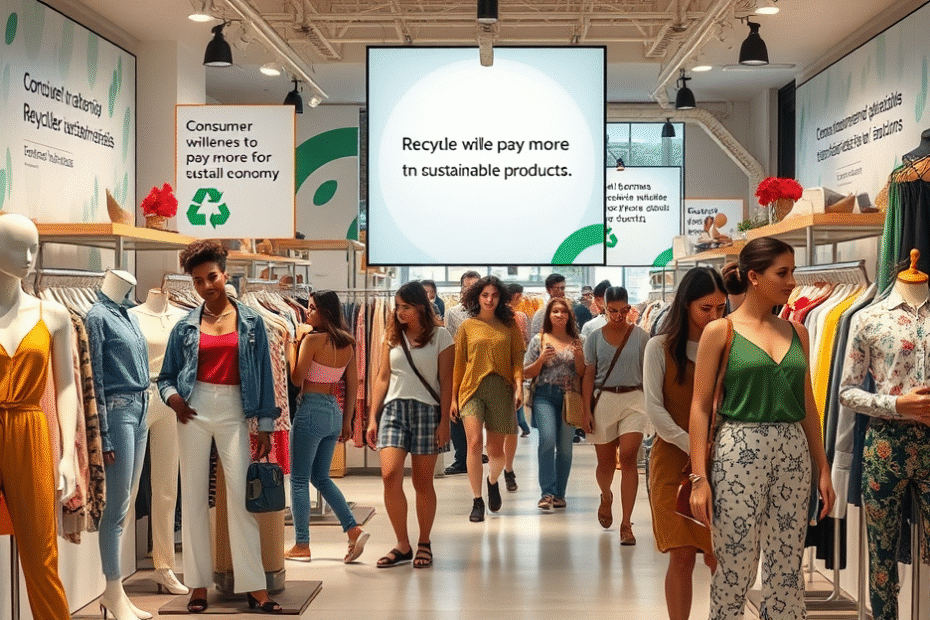 A moda sustentável está em ascensão no varejo, com consumidores conscientes promovendo causas socioambientais por meio de suas escolhas de compra.