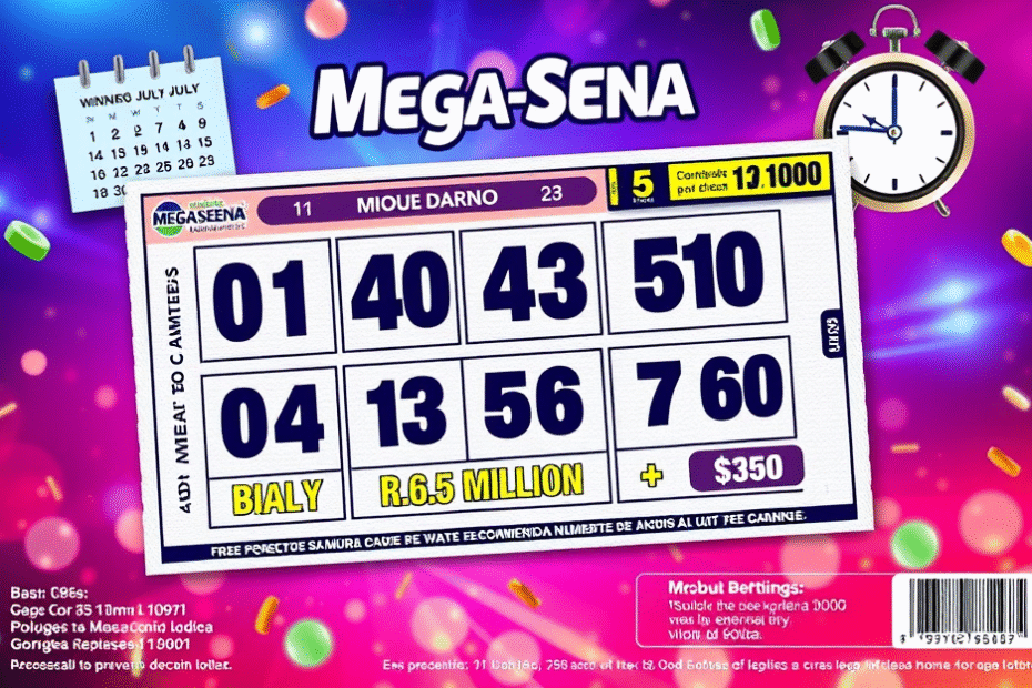 Resultados do concurso da Mega-Sena e informações sobre prêmios acumulados.