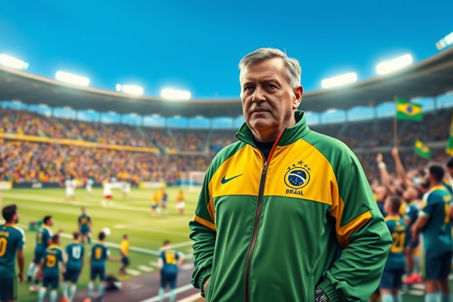 Carlo Ancelotti na apresentação como técnico da Seleção Brasileira, focando na Copa do Mundo 2026