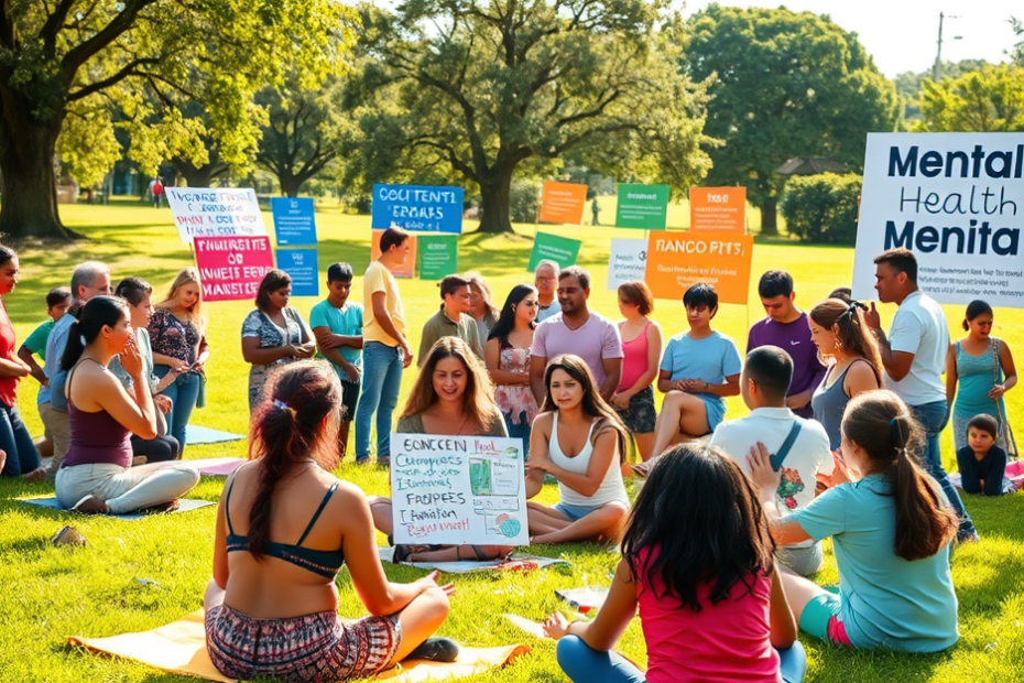 Imagem representativa do movimento Janeiro Branco promovendo a saúde mental.
