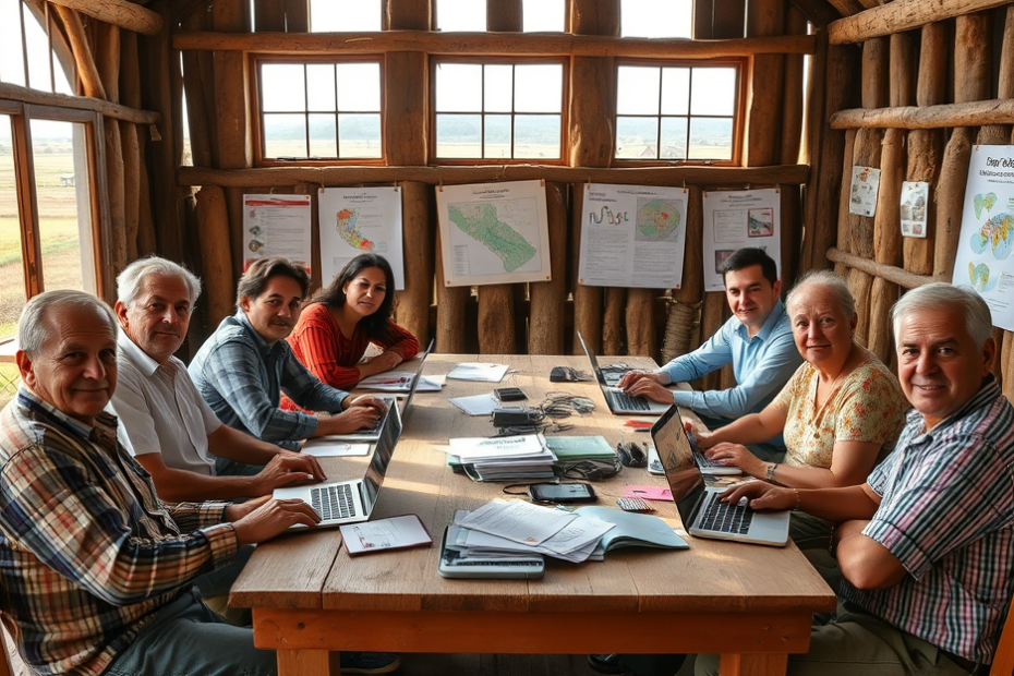 Cooperativas de telecomunicações promovendo a inclusão digital em áreas carentes de internet.