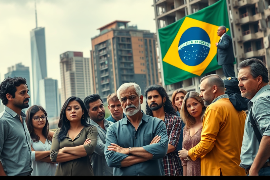 Infográfico sobre os efeitos da falta de confiança na economia global e o impacto do pessimismo nas decisões sociais e políticas.