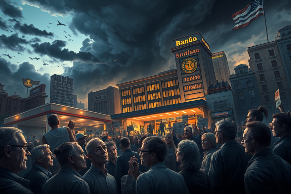 Imagem ilustrativa sobre a Ascensão de Vorcaro e as crises envolvendo o Banco Master, incluindo implicações políticas e sociais.