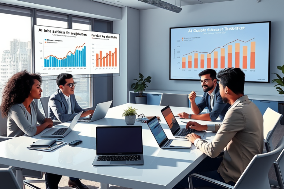 Imagem ilustrativa sobre a atualização do modelo Claude Opus 4.6 e seu impacto na eficiência e no emprego em tecnologia.