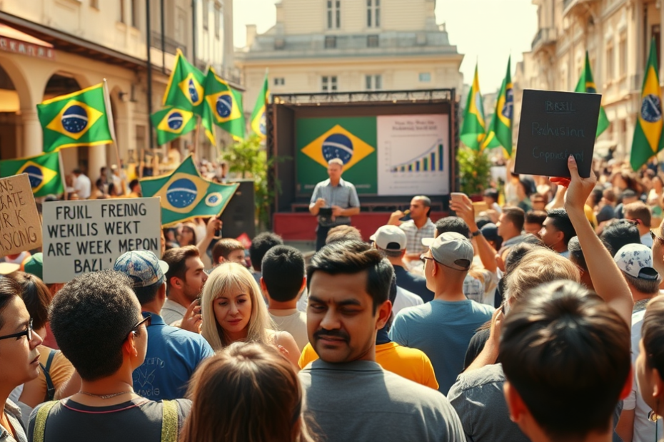 Ilustração sobre a proposta de redução da jornada de trabalho no Brasil e suas implicações econômicas.