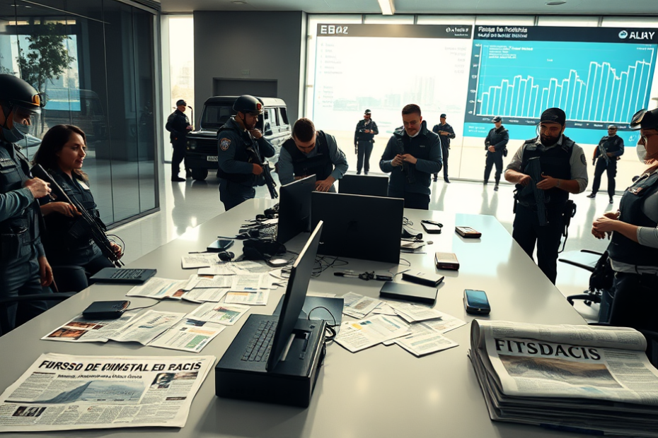 Imagem ilustrativa da Operação Fallax e suas implicações nas fraudes bancárias.