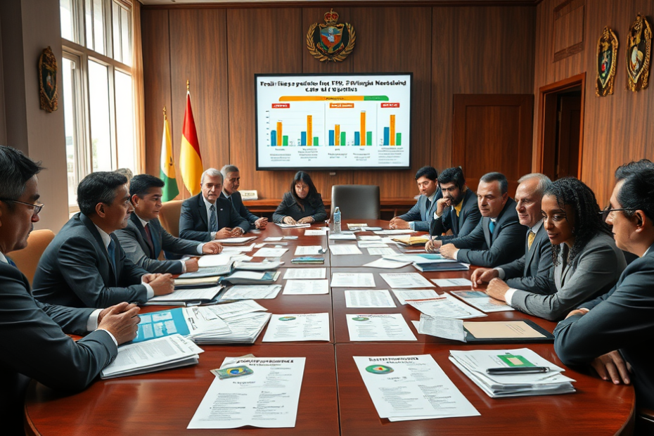 Imagem representando as medidas do governo para controlar os preços dos combustíveis, incluindo subsídios e isenções fiscais.