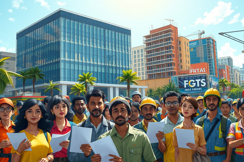 Imagem que ilustra a proposta de liberação do FGTS para ajudar trabalhadores a quitar dívidas.