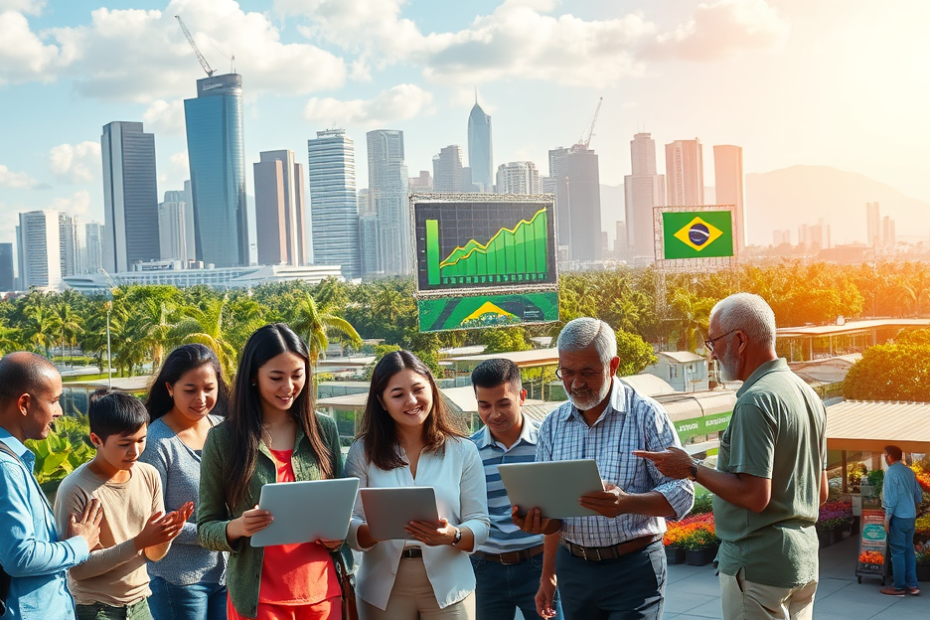 Imagem ilustrativa sobre o progresso econômico e cenário fiscal no Brasil.