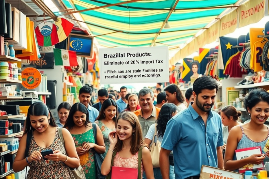 Compras internacionais de baixo valor isentas de imposto, beneficiando a população de baixa renda e movimentando a economia.
