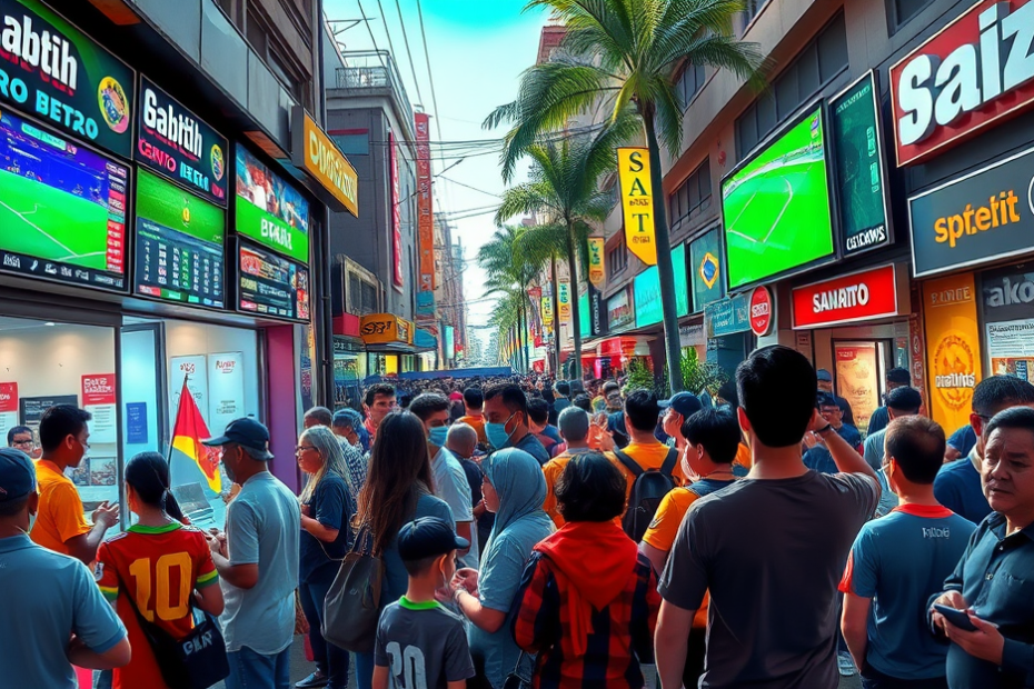 Imagem ilustrativa do crescimento do mercado de apostas esportivas no Brasil, destacando sua regulamentação e impacto econômico.